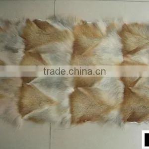 Factory Wholesale 100% Genuine Patched Fox Fur Plates thumbnail-4