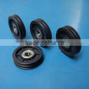 OEM and ODM Injection Moulding Nylon Nylon66 PA PA66 Pulley Wheels thumbnail-3