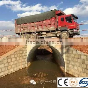 Low Cost Temporary Permanent Corrugated Steel Pipe Bridge thumbnail-2