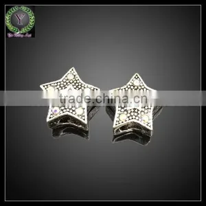 Carving Flat Slider Beads Metal Bead thumbnail-1