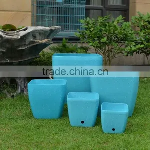 Wholesale Garden Square Shaped Ceramic Decorative Indoor pp Plastic Planters Flowerpot thumbnail-1