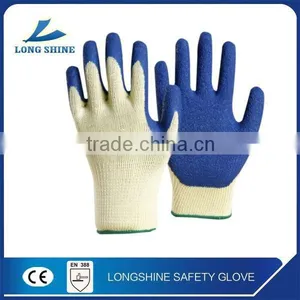 Lowest Price 10G Poly/cotton Liner With Latex Coated Safety Working Glove thumbnail-3