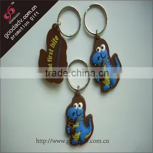 Made in China Delicate Souvenir Popular Soft Pvc Wholesale Key Ring Chain thumbnail-1