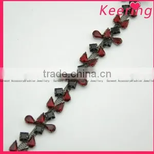 New Design Rhinestone Chain Trimming for Clothes Accessories WRC-092 thumbnail-2