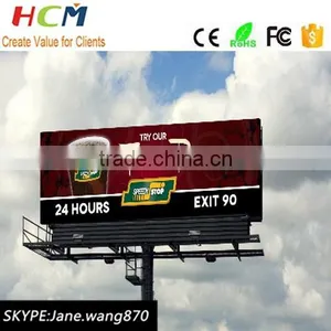 SMD 10mm Pixel Pitch Full Color Outdoor Advertising Use P10 Giant LED Screen thumbnail-1