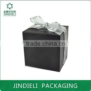 Black Square Perfume Box With Bag thumbnail-3