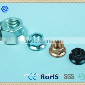 Hot Selling Factory Price Carbon Steel Hex Serrated Flange Nuts Shenzhen thumbnail-3