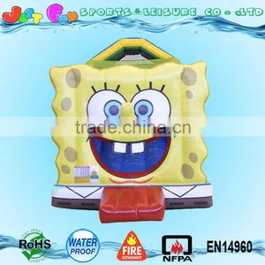 Small Indoor Inflatable Slide Sponge Bob for Children thumbnail-1