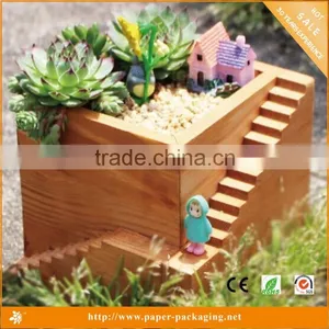 2015 Wholesale Custom Antique Small Wooden Tray for Plants thumbnail-3