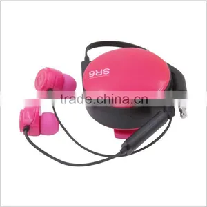 Free Shipping Promotion Retractable Earphone Amount to Wireless Earphone With Microphone thumbnail-3