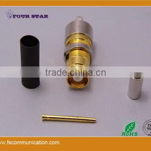 1.6/5.6 Female Bulkhead Crimp Connector for BT3002 Cable thumbnail-1