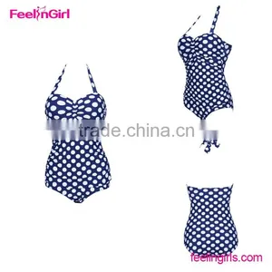 One Piece Sex Cotton Swimming Suit thumbnail-1