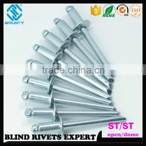 HOT SELLING DOME HEAD DIN 7337 ALL STEEL RIVETS thumbnail-1