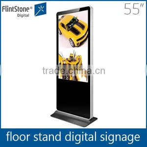 55 Inch Supermarket Floor Stand Video Display Lcd Kiosk Advertising Screen thumbnail-1