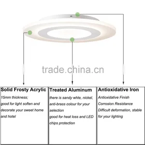 Silver Color Modern Round Dimmable Led Ceiling Light for Indoor Using Quality Choice thumbnail-4