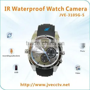 JVE-3105G-5 HD New 1920*1080P Mini DVR& DV Camera Watch 2GB/4GB/8GB IR Waterproof Watch Camera thumbnail-1
