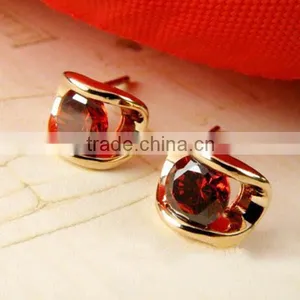 2015 New Design Fashion Pendant Crystal Zircon Earring For Women Wholesale thumbnail-3