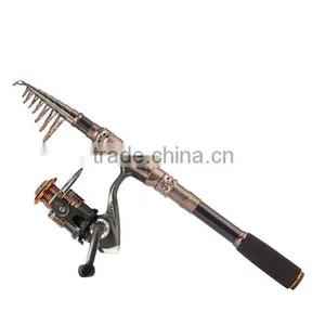 Spin Spinning Rod and Reel Combos Carbon Telescopic Fishing Rod With Reel Combo Sea Saltwater Freshwater Kit Fishing Rod Kit thumbnail-2