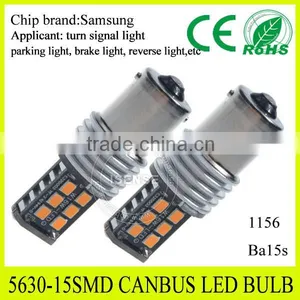 Super Bright 12V 15W Car LED Bulb 1156/Ba15s/P21W Canbus thumbnail-1