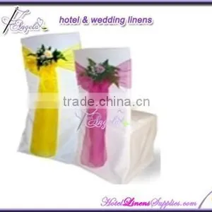 Organza Wedding Sashes, Cheap Wedding Sashes for Special Events, Wedding Chair Covers thumbnail-1