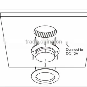 2w 12v Recessed Caravan Kitchen Lighting (SC-A131) thumbnail-5