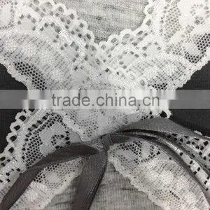 Hot New Design Woman Cotton Sleepwear With Lace thumbnail-4