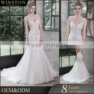 Guangzhou Factory Real Sample Latest China Custom Made Wedding Dress thumbnail-1
