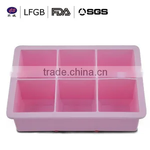Hot Sale Newest Square Shape Silicone Ice Cube Tray thumbnail-1