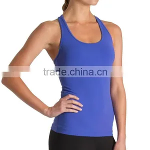 86% Nylon 14% Spandex Yoga Wear, Dancing Wear, Womens Tank Top thumbnail-2