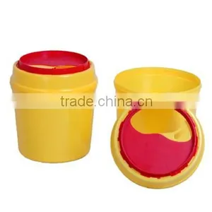 1L 2L 4L 6L Plastic Round Medical Disposable Sharps Bins thumbnail-1