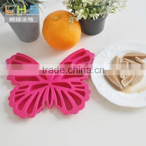 100% Food Grade FDA Free Personalized Custom Butterfly Shape Silicon Ice Tray thumbnail-1