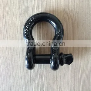 3/4'' D Shackle US Type Shackle for Tow Strap With Black Powder Coating thumbnail-1