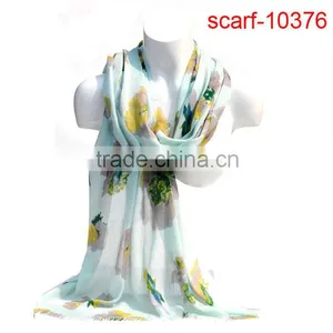 Newest Printed Long Hand Drawing Scarf thumbnail-1