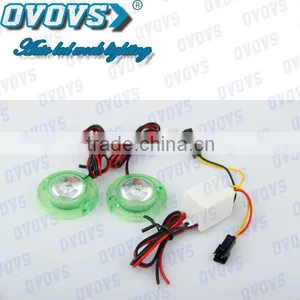 2W Strobe Lamp Motorcycle Led 12V DC Led Motorcycle Decorates Light for Electric Bicycle thumbnail-1