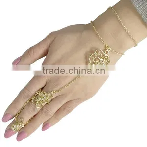 New Hot Retro Style Full Finger Armor Joint Knuckle Hollow Out Ring thumbnail-1