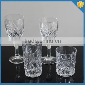 Hand Pressed Long Stem Crystal Clear Home Goods Cheap Wine Glasses Wholesale Quality Choice thumbnail-6