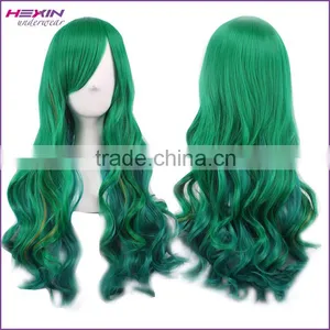 Cheap Hot Selling Brown With Pink Long Kinky Curly Wig thumbnail-5