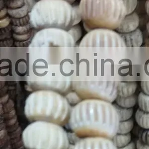 Bone Beads With Carving in Bags of 100 Pieces and in Sizes From 4 mm Onward thumbnail-1