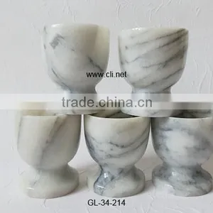 Sunny Grey Marble Wine Glass Set of 6 in Wholesale thumbnail-1