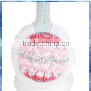 Fairisle Sequin Fur Earmuff,plush Earmuff,sound Proof Earmuff thumbnail-2