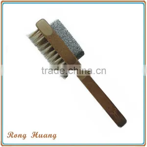 Bamboo Nail Brush With Pumice Stone thumbnail-1