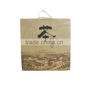 Custom Kraft Paper Shopping Bag With Logo thumbnail-1