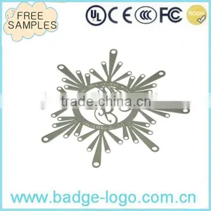 Gold Silver Snow Flake Plated Metal Bookmark Wholesale thumbnail-2