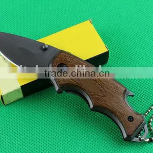 OEM Wood Handle Multi-function Pocket Knife thumbnail-3