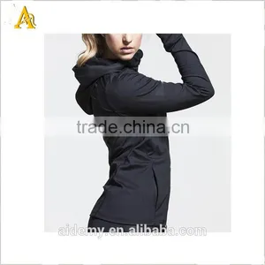 Custom Ladies Muscle Fit Pullover Fitness Womens Sweatshirt Gym Hoodies thumbnail-2