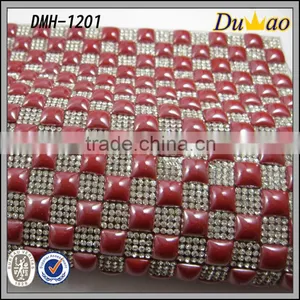 Rhinestone Mesh Hot-fix Rhinestone Sheet Crystal Mesh thumbnail-1