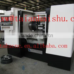 CK6187W Wheel Hub Turning Lathe , Rim Straightening Making Lathe Quality Assured thumbnail-4