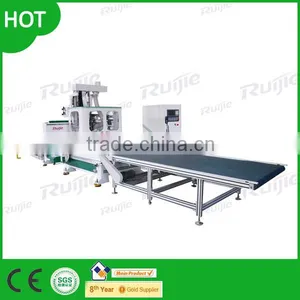 Feeding System Wood Working Center With Resin San Dworking Table. thumbnail-1