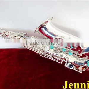 Woodwind Musical Instrument Silver Plated Alto Saxophone (331S) thumbnail-1