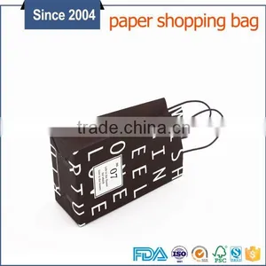 Custom Design Logo Printed Kraft Comestics Fashion Carrier Bags Gloss With Handle thumbnail-2
